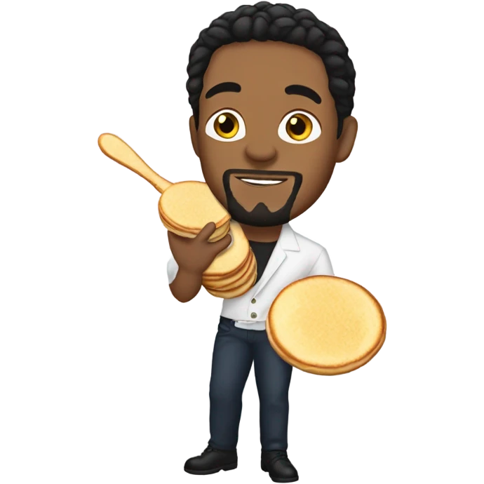 Singer Prince holding pancakes  emoji