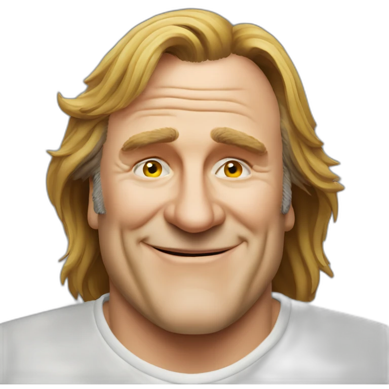 Gérard Depardieu happy emoji