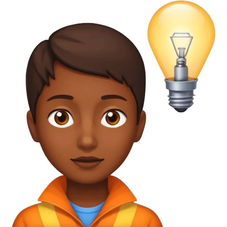 eine Person wird von einer Lampe von oben angestrahlt, sichtbarer Lichtkegel emoji
