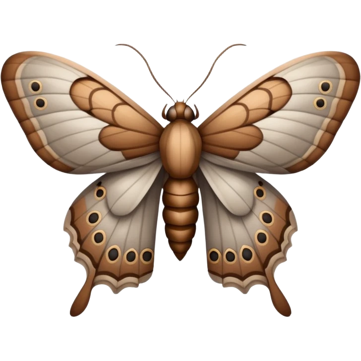moth, different angle emoji