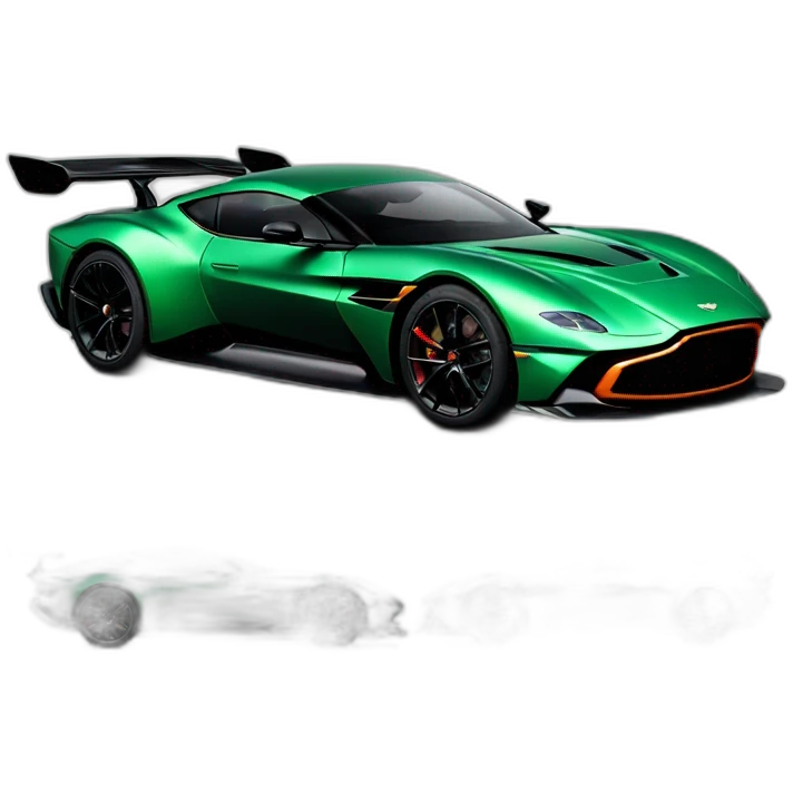 Une Aston martin vulcan vert emoji