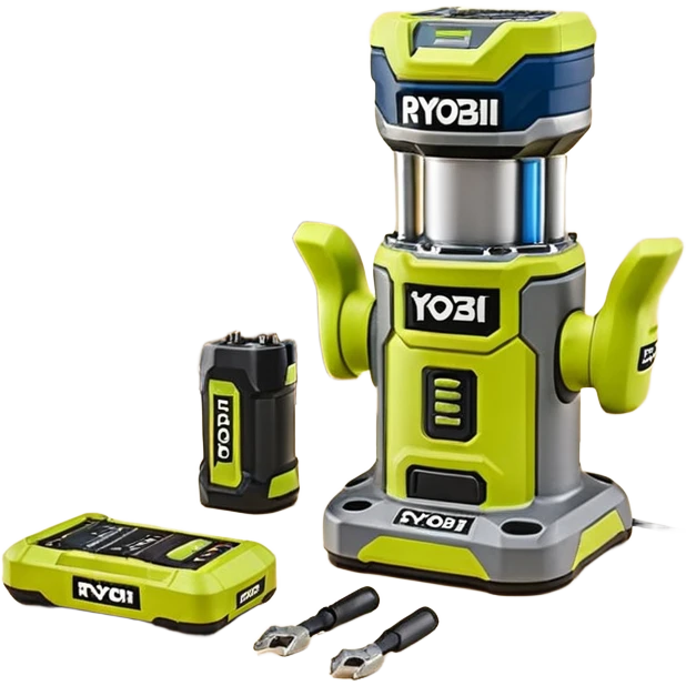 RYOBI ONE+ 18V Compact Router Kit with 2.0 Ah Battery emoji style  emoji