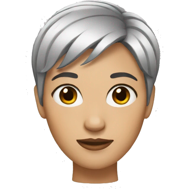 short hair woman emoji