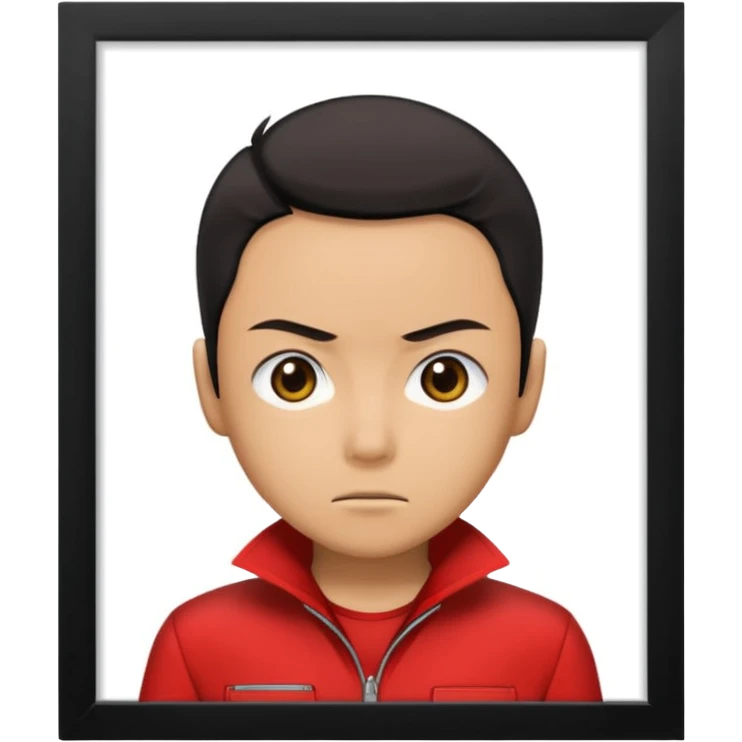 Tokyo in Money Heist, realistic emoji