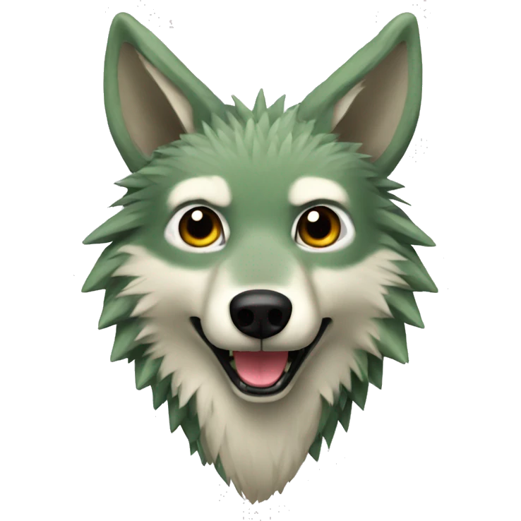a cactus wolf emoji