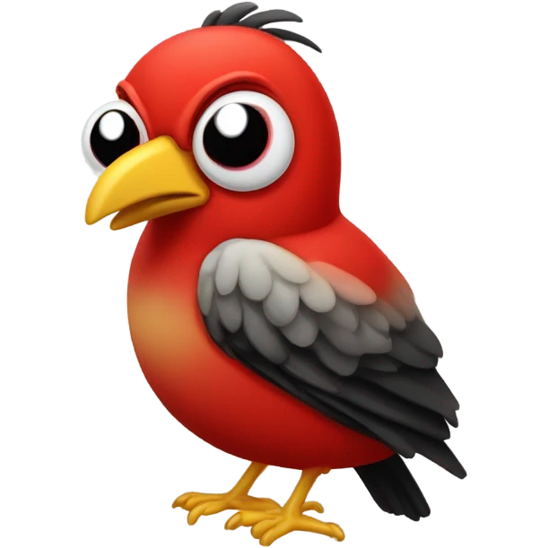 Angry bird emoji