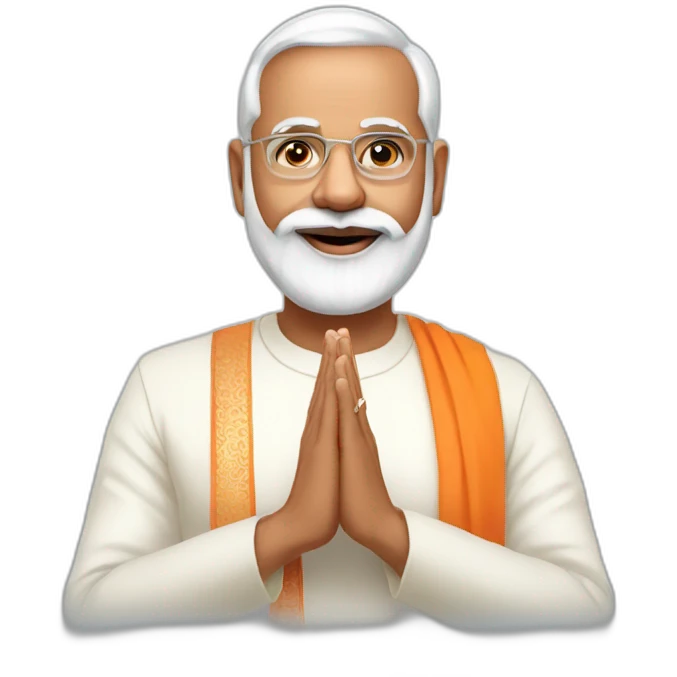 Nared Modi namaste emoji