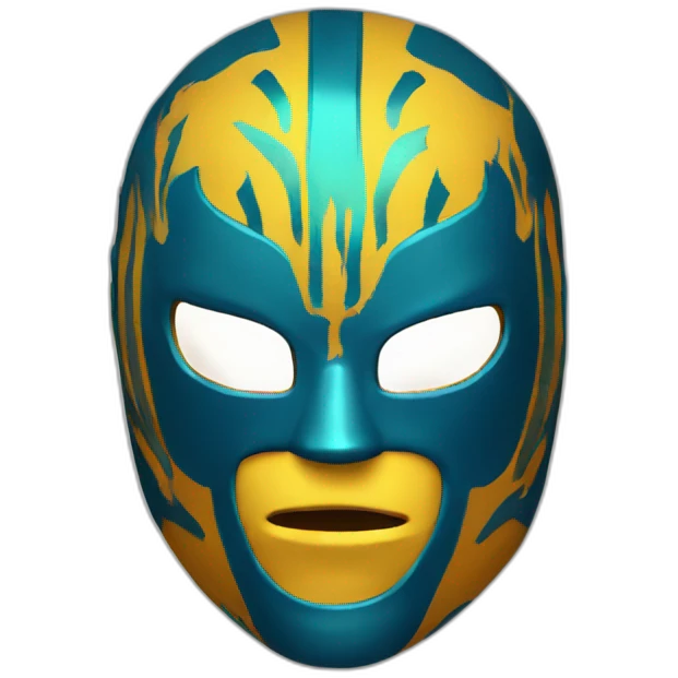 Máscara de lucha libre emoji