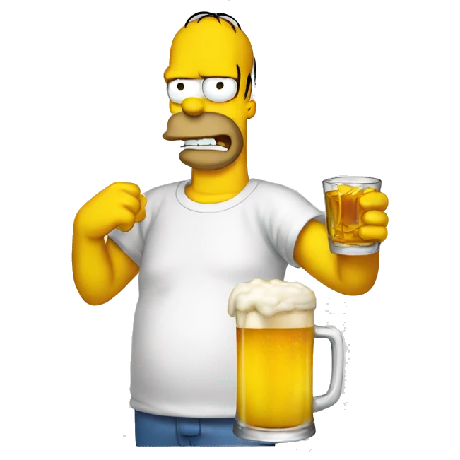 Homer drank emoji