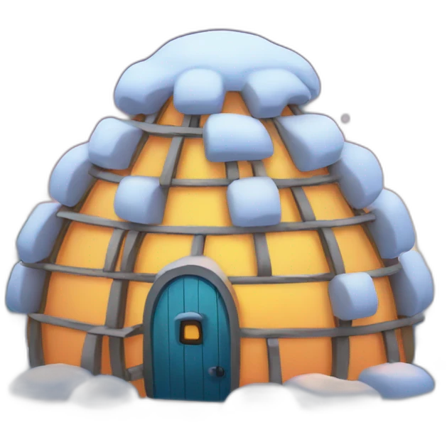 artistic igloo emoji