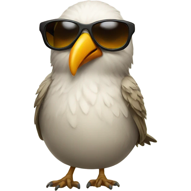Bird wearing sunglasses  emoji