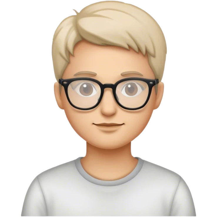 casual style with glasses emoji