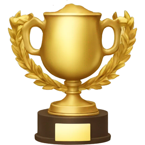 A gold trophy or medal to celebrate winning a dance battle. emoji