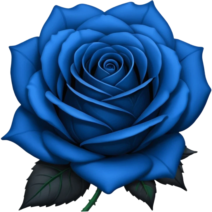 blue-black rose emoji
