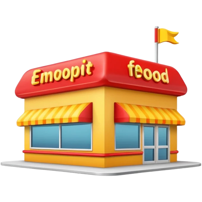 fast food restaurant emoji