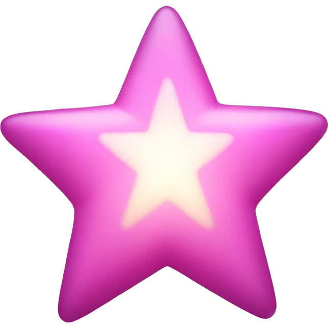 pink star that shines emoji