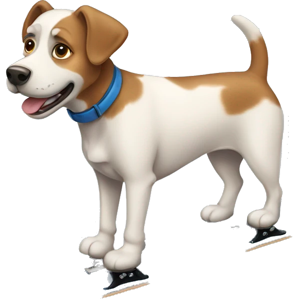 Werner dog skating  emoji