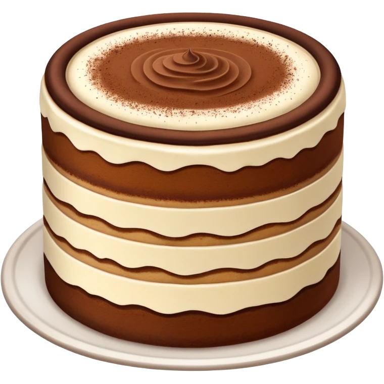 Tiramisu cake emoji