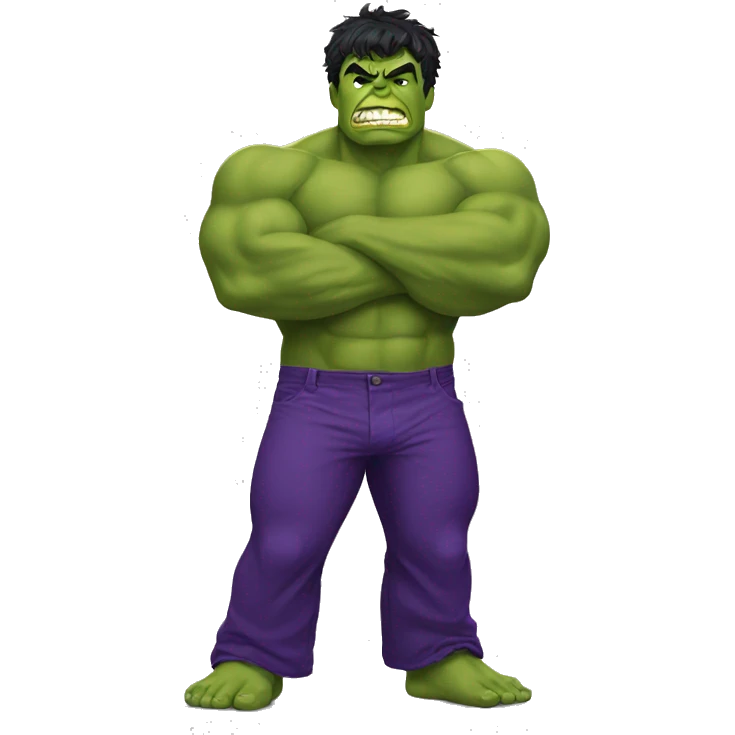 HULK PURPLE PANTS emoji