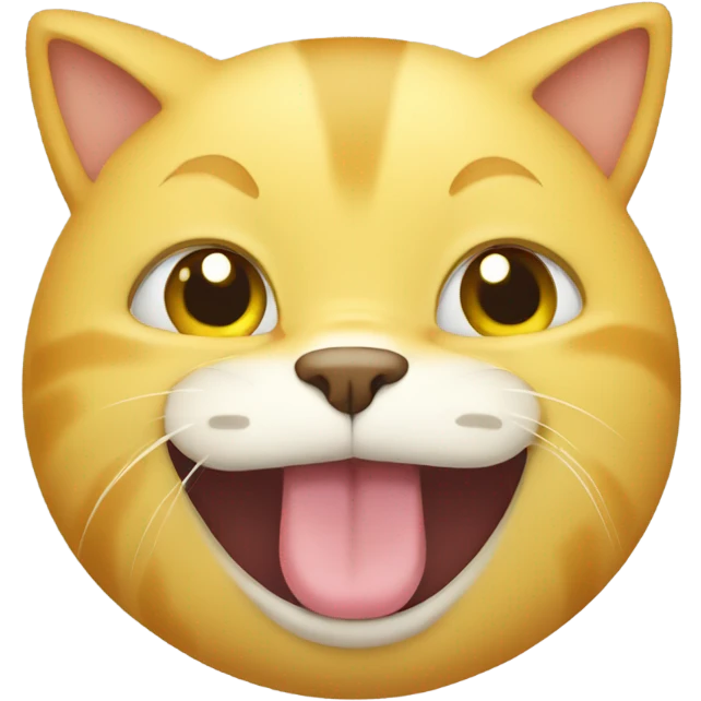 Yellow cat without food emoji