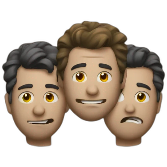 three drunk lads emoji