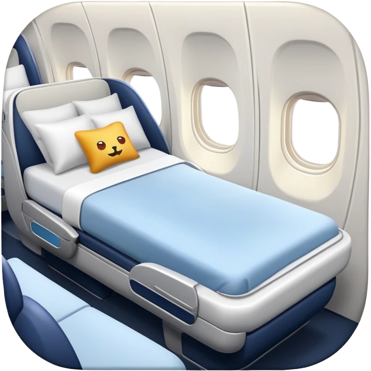 Plane with a bed  emoji