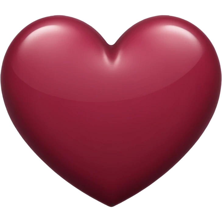 Burgundy heart emoji