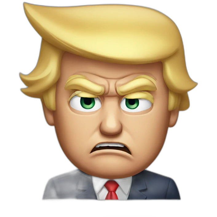 President donald trump very angry emoji