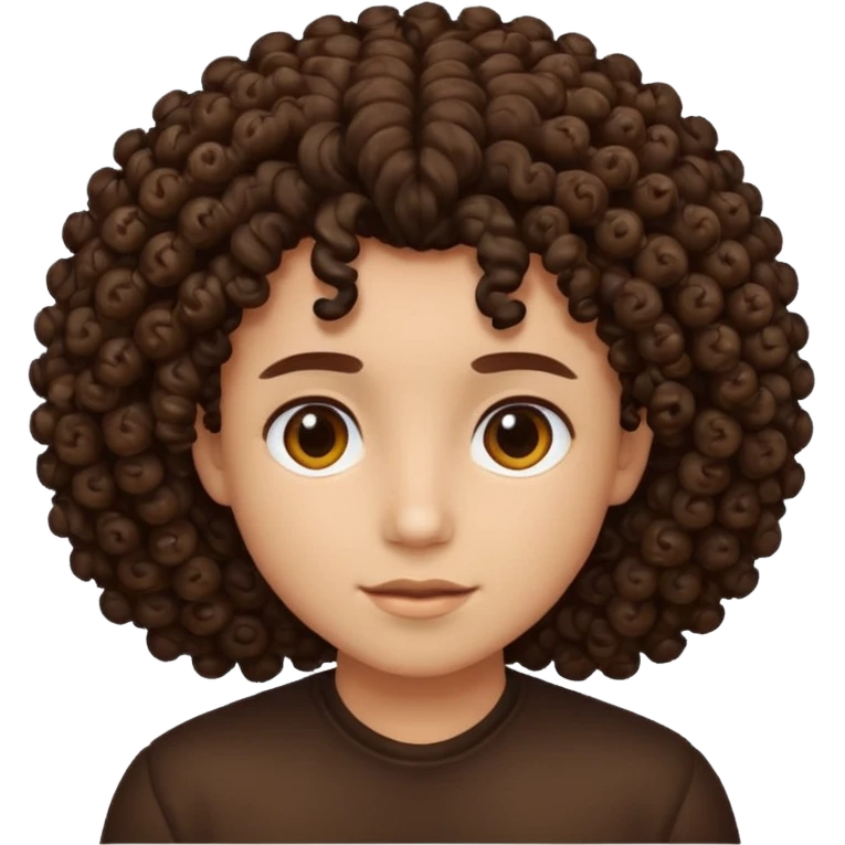Cabelo cacheado emoji