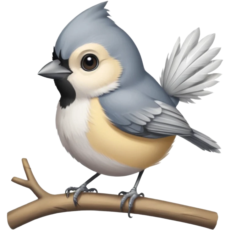 Cute titmouse emoji