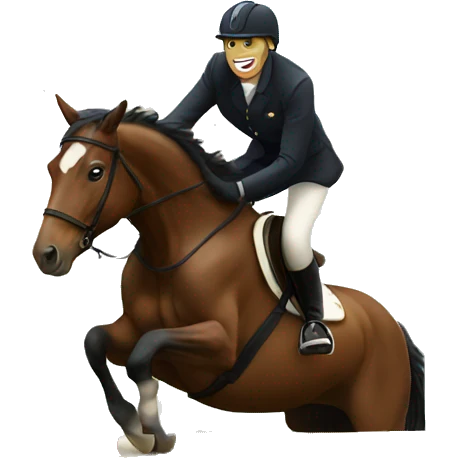 a horse jumping emoji