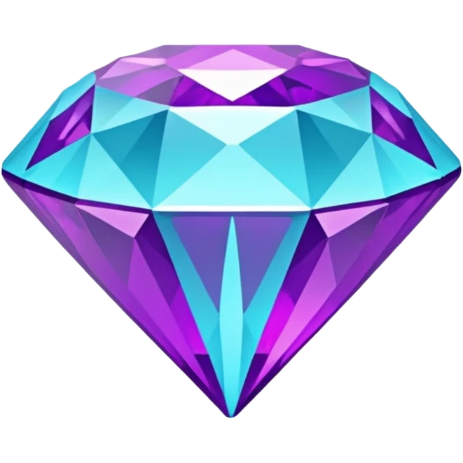 glitter purple cian diamond emoji
