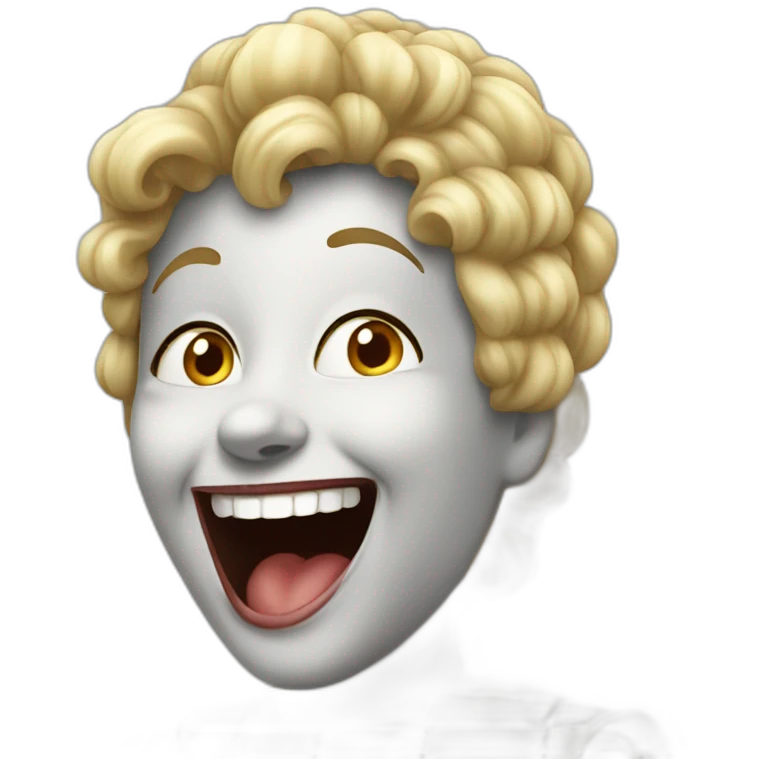 Laughing chess queen emoji