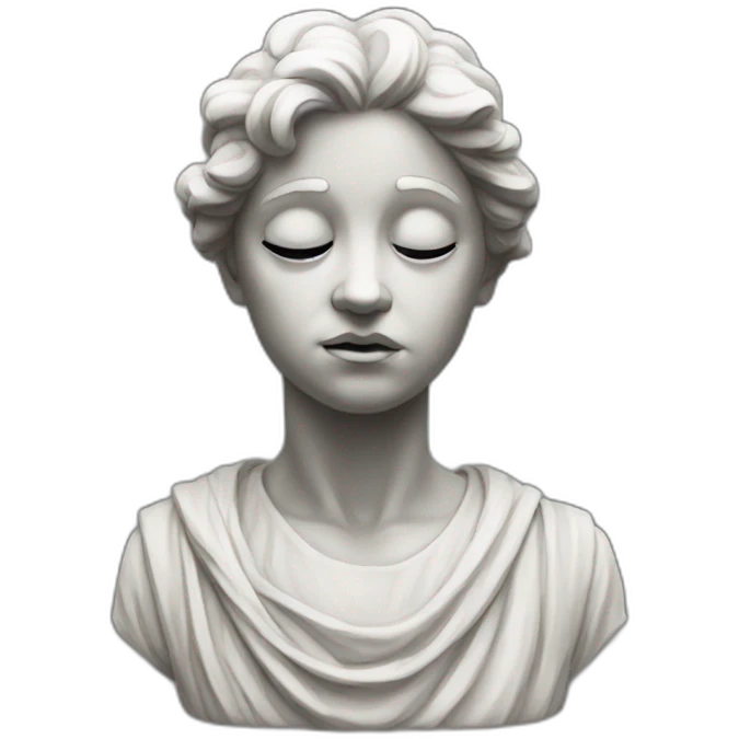Statue triste emoji