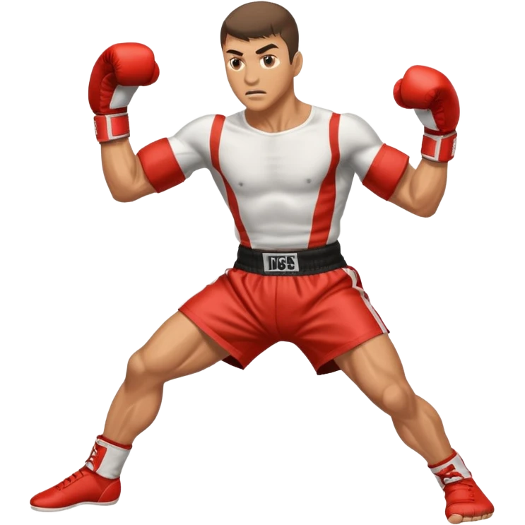 kickboxer kicking emoji