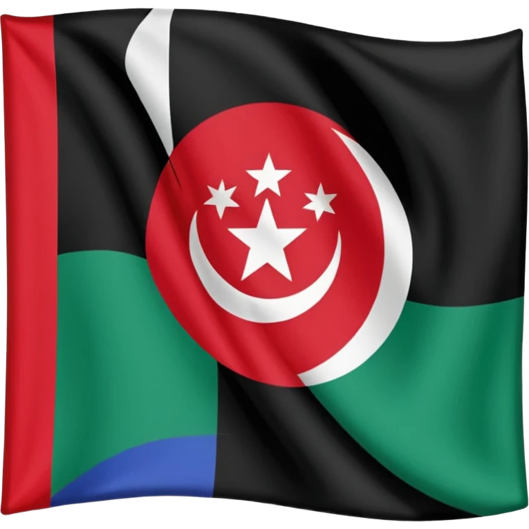 can you make the new afghanistan flag the taliban one emoji