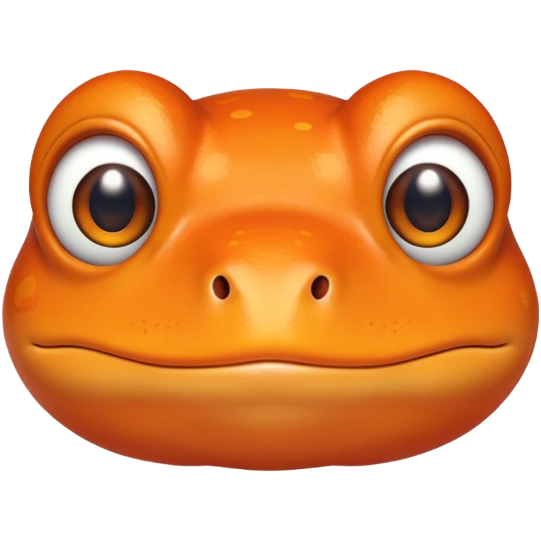 Orange frog head emoji