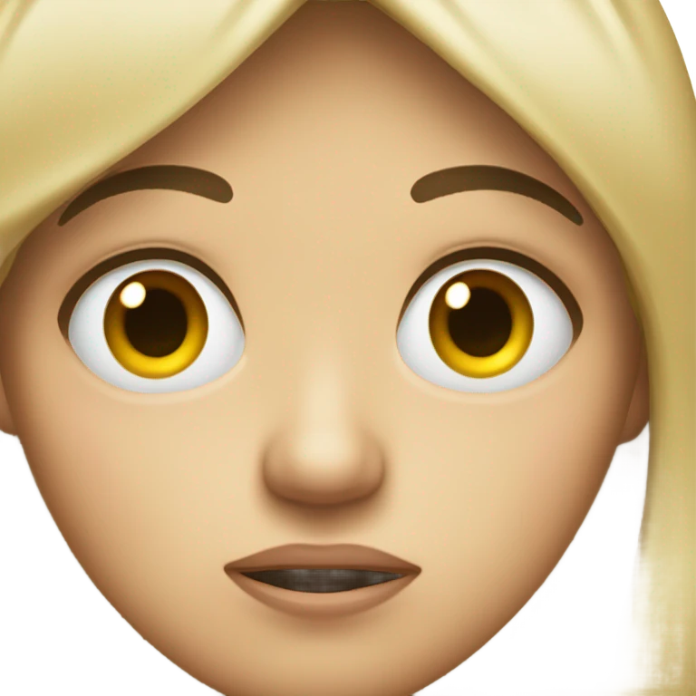 disgusted with a side eye emoji