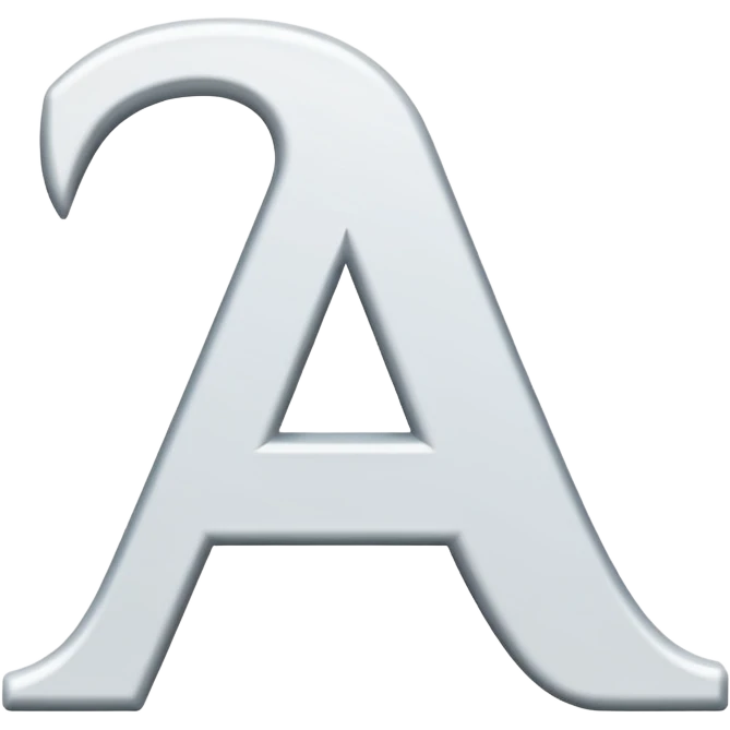 white letter emoji