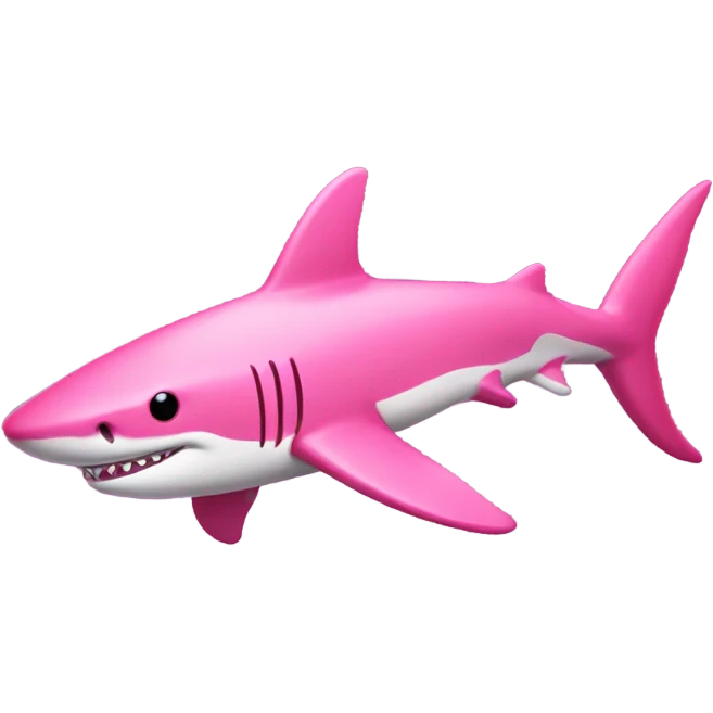 Pink shark  emoji