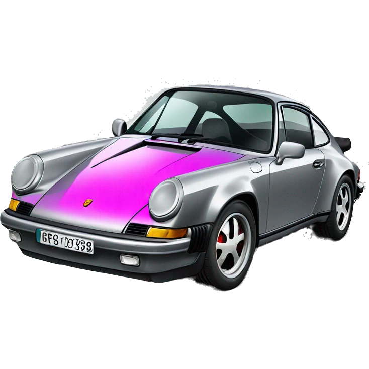 Car Porsche 911 punk emoji