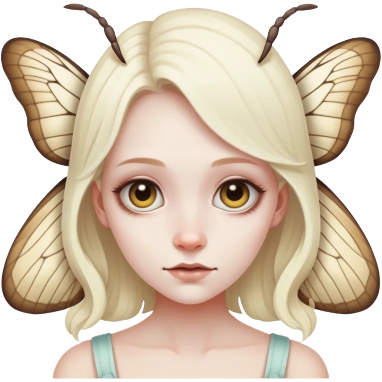 uncanny moth girl that kind of give bones and all maren vibes  emoji