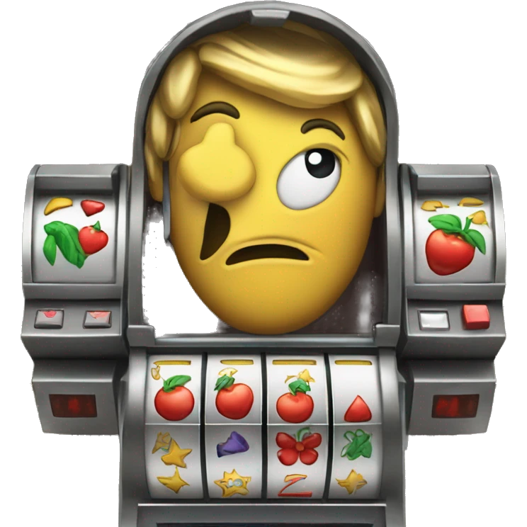 a slot machine lucky seven emoji