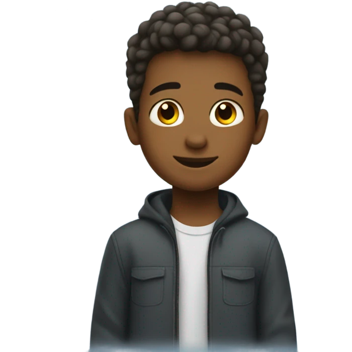 Boy getting new tires for his car emoji
