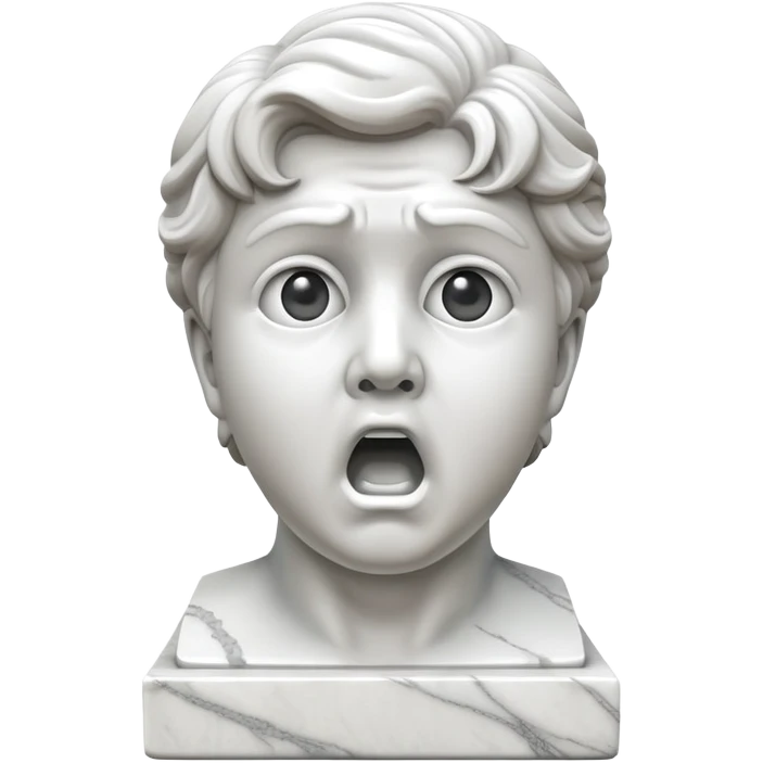 Shocked statue emoji