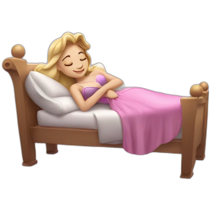 sleeping beauty thumbs up emoji