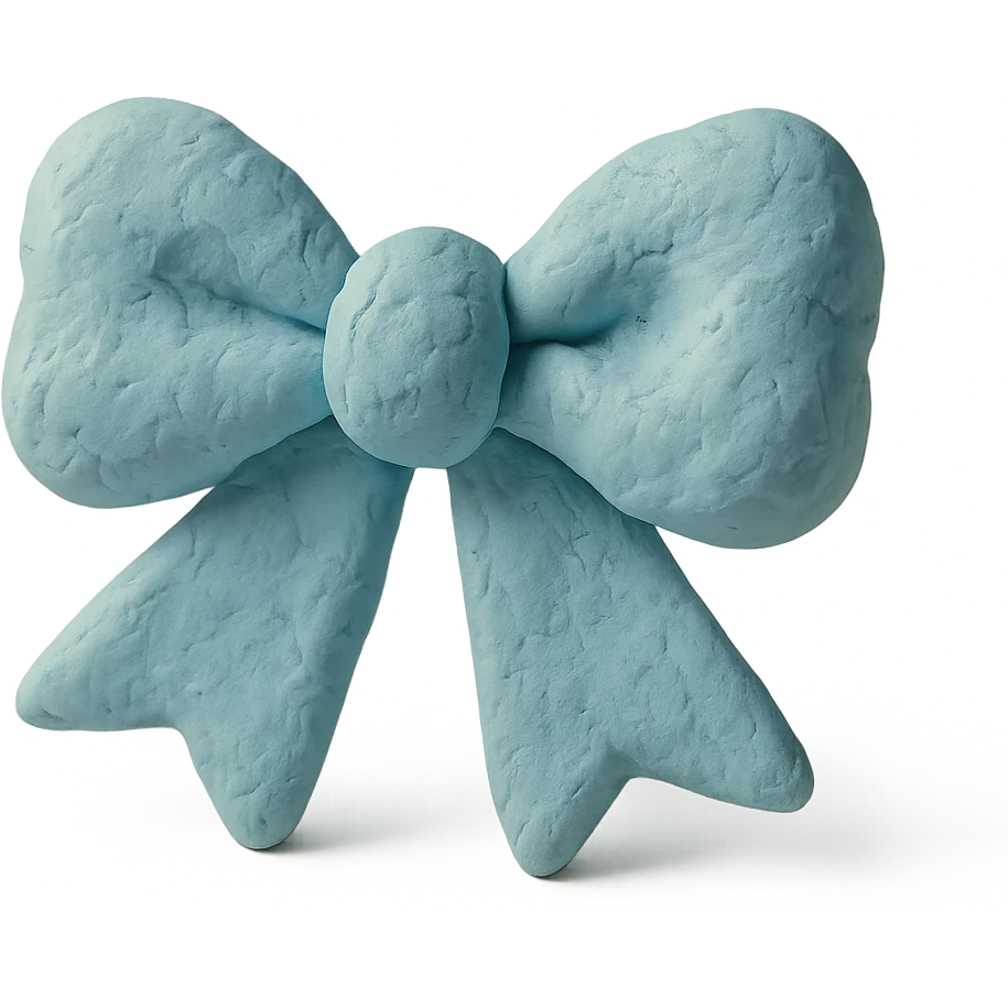 fluffy bow, visible fingerprints, pastel colors emoji
