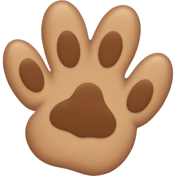a puppy paw emoji