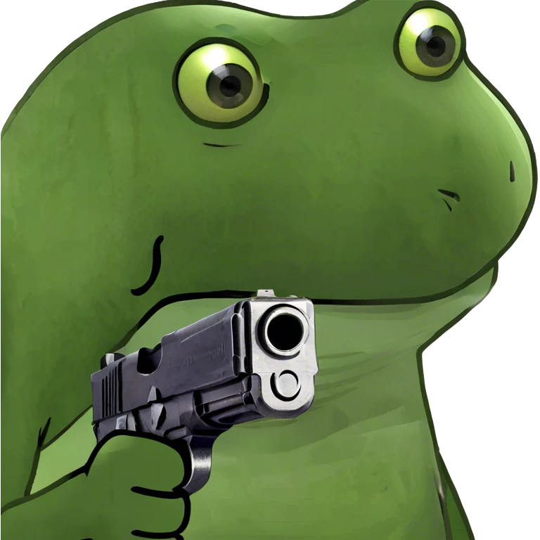 holding a gun emoji