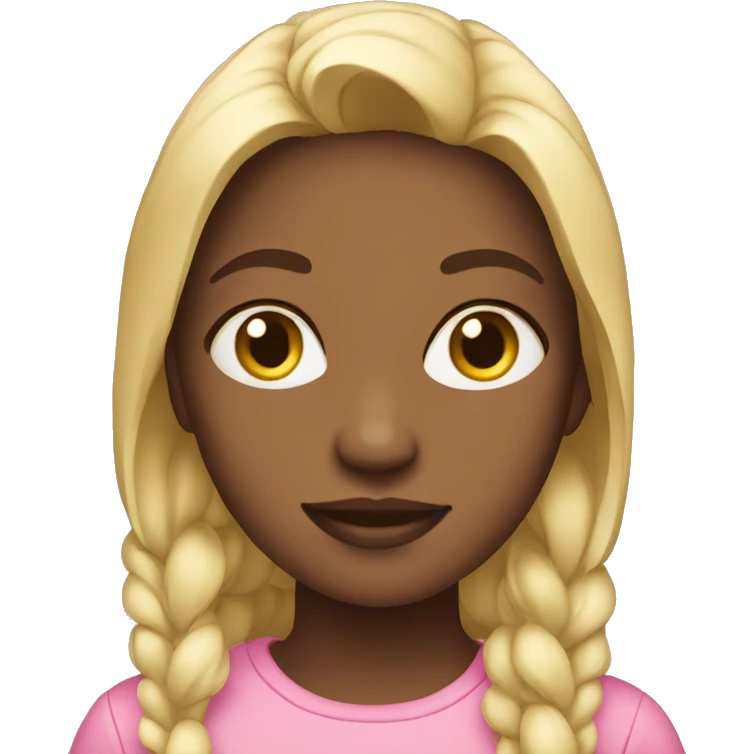 Girl in pink emoji